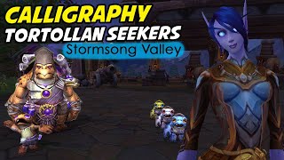 Calligraphy  Tortollan Seekers Stormsong Valley [upl. by Attelrahs]