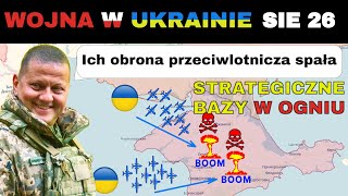 26 SIE Wyprzedzający Ruch Ukraińcy ZWODZĄ ROSYJSKĄ OBRONĘ PRZECIWLOTNICZĄ  Wojna w Ukrainie Wyjaś [upl. by Anaele]