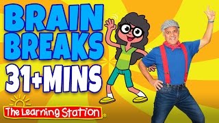 Brain Breaks ♫ Action Songs and Dance Songs for Kids Playlist ♫ Move and Freeze ♫ Kids Songs [upl. by Neils]