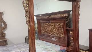 chinioti CNC karwing bed set03317704243 plz cntc us on WhatsApp chiniotfurnituremarket [upl. by Noonberg]