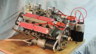 Schillings V8 80cc model engine running with great sound [upl. by Catherin]