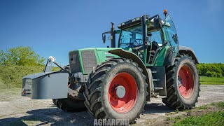 Der eckige Fendt auf dem Silo  Gras häckseln mit Agrarservice Rustow [upl. by Noicpesnoc]