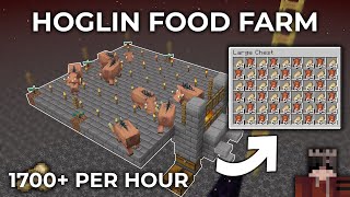 Minecraft 120 HoglinFood Farm Tutorial [upl. by Montford]