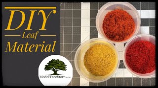 DIY Leaf Material Model Tree Tutorial [upl. by Ynneh]