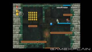 New Super Mario Bros Wii Level 4 Castle 1 Star Coins [upl. by Amarillas63]