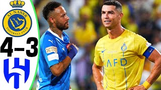 Al Nassr vs Al Hilal 43  RONALDO vs NEYMAR  All Goals and Highlights 2023 [upl. by Cyd324]