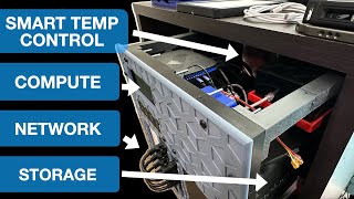 Introducing CUBITRON AllInOne Home Lab  Compute Network Storage Smart Cooling [upl. by Dleifyar]