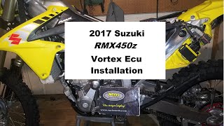 2017 Suzuki RMX450z  Vortex Ecu Installation [upl. by Gnirps]