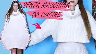 Accorciare un maglione SENZA macchina da cucire ✌ DevaNatura [upl. by Oliviero]