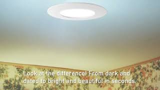 56quot LED Can Lights Retrofit Recessed Lighting [upl. by Ellerol]