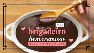 Receita de BRIGADEIRO BEM CREMOSO de colher FÃCIL e RÃPIDO receitas brigadeiro brigadeirodepanela [upl. by Leaj]