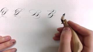 Variations of Pointed Pen Letter quotBquot [upl. by Eentruok]