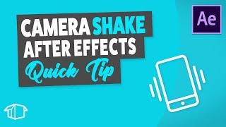 Add Camera Shake to video  After Effects Quick Tip Tutorial [upl. by Concordia]