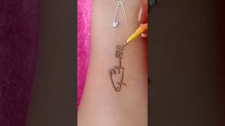 Mehndi design trending 💖 easy tattoo ytshorts [upl. by Acyre]