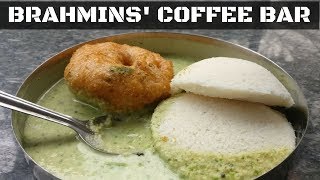 BRAHMINS COFFEE BAR  BEST IDLI CHATNI in BANGALORE [upl. by Doehne]