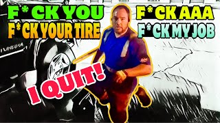 AAA Technician Rage Quit After Failing to Change My Tire [upl. by Alana257]