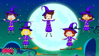 Five Wicked Witches  Witches Song For Kids  Halloween Songs For Children  Kids Tv [upl. by Eynttirb]