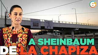 La Chapiza deja mantas a Claudia Sheinbaum en Culiacán Sinaloa [upl. by Snell]