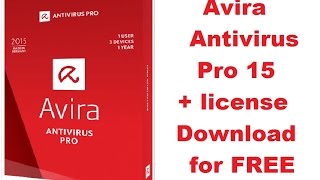 How to install Avira Antivirus Pro 15  key license free download [upl. by Nwonknu]