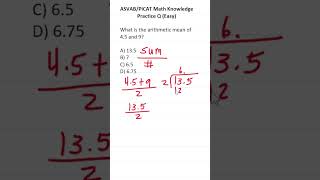 ASVABPiCAT Math Knowledge Practice Test Q AverageMean acetheasvab with grammarhero afqt [upl. by Aurel195]