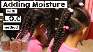 Adding Moisture to Old Hair  LOC Method ▸ Shea Moisture Coconut amp Hibiscus Line [upl. by Barcus]