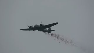 Bristol Blenheim Commemorative flight 10th Of November 2024 Duxford 4K [upl. by Nosahc]