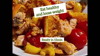 Quick salmon stir fry healthy and tasty meal for balanced eating and weight loss [upl. by Hennessey]