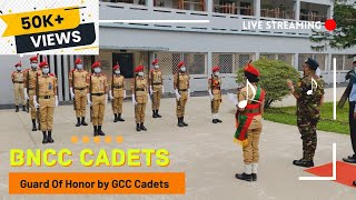 BNCC drill of Gazipur Cantonment College GCC  Guard of honor  Cadet LCPL Shifat [upl. by Hairahcaz]