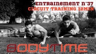 FITNESS entraînement SANS MATERIEL complet en 12 min 37 [upl. by Rosenberg]