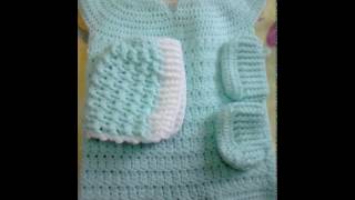 Tuto crochet Combinaison grenouillère bébé au crochet partie [upl. by Anenahs383]