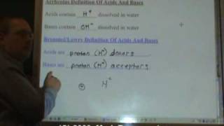 Chemistry Tutorial 114 BronstedLowry Alternate Theory Of Acids And Bases [upl. by Eillo623]