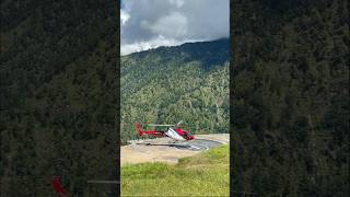 Risky Landing amp Takeoff  Kedarnath Helicopter  kedarnath helicopter helipad helikopter shorts [upl. by Eicart]