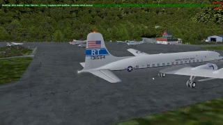 P3DV4  LIVE TRAFFIC  USAF DC6  QUEENSTOWN  MILFORD SOUND  PMDG DC6 [upl. by Kovacev858]