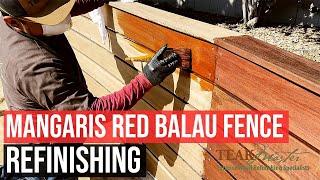 Mangaris Red Balau Fence Refinishing [upl. by Emery]