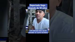 Deportado llega al Salvador y dice que es un país cuarto mundista [upl. by Macnair451]