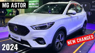 New MG Astor Updated New Model 2024  New Changes Features Price  Hyundai Creta amp Seltos Rival [upl. by Budge]