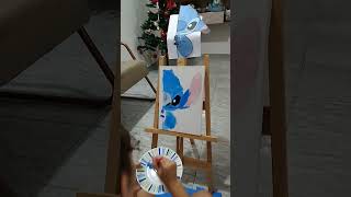 Pintando quadro do Stitch [upl. by Akihsan529]