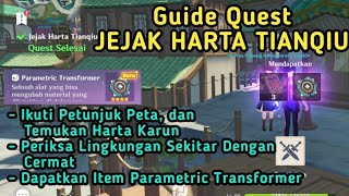 Ikuti Petunjuk Peta dan Temukan Harta Karun  Quest Jejak Harta Tianqiu Genshin Impact [upl. by Muire]