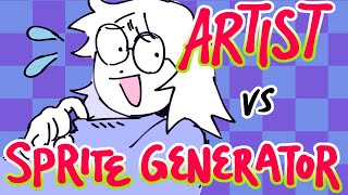 Artist vs Sprite Generator [upl. by Ardnalac453]