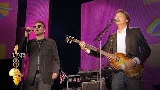 Paul McCartney  George Michael  Drive My Car Live 8 2005 [upl. by Naed]