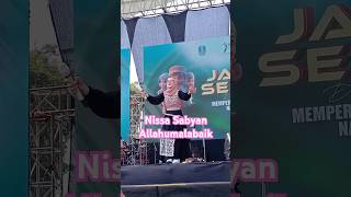 NISSA SABYAN II shalawat nissasabyan sabyangambus sabyan livesurabaya viralvideo [upl. by Joh742]