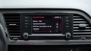 Seat Leon ST FR  multimedia radio [upl. by Retsehc]