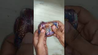 glitter eyeshadow palette slime 😍slime makeupslime shortvideo slimeideas satisfying [upl. by Furgeson735]