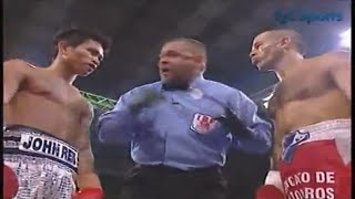 TKO JOHN RIEL CASIMERO PHILIPPINES vs LUIS ALBERTO LAZARTE ARGENTINA FIGHT AUDIENCE BRAWL [upl. by Ailalue]