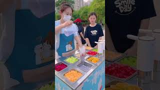 🥰 Satisfying with street food 🥳 streetfood satisfying satisfyingvideo [upl. by Vickie]