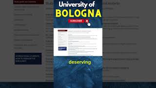 University of Bologna Admission Requirements Scholarships And Program Fee 2024 freestudy [upl. by Cade983]