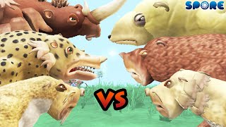 Prehistoric Beast Battle S2  SPORE [upl. by Lilhak399]