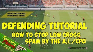 PES 2019  Defending Tutorial  How to STOP LOW CROSS SPAM by the AI [upl. by Donoghue]