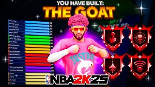 My quotGOATquot BUILD WILL DOMINATE NBA 2K25 BEST BUILD JUMPSHOT amp DRIBBLE MOVES in NBA 2K25 [upl. by Muhan]