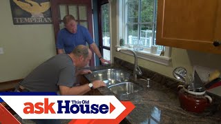 How to Secure an Undermount Kitchen Sink  Ask This Old House [upl. by Aierdna]